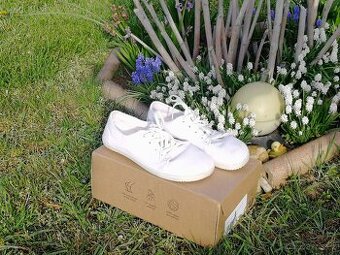 Ahinsa bílé tenisky