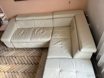 Kožená sedačka rozkládací