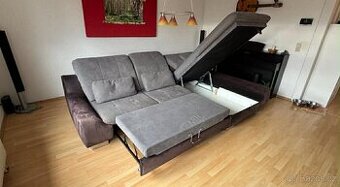 Moderni rozkladací sedacka s uložakem SUPER STAV