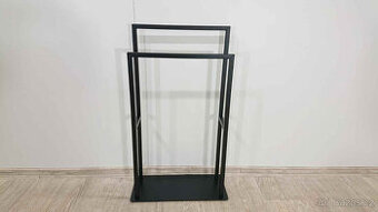 Černý stojan na ručníky Rivaltana Wenko