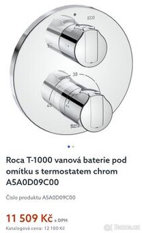 Vanová baterie Roca