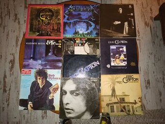 LP, Vinyl Dylan,Metallica,Clapton,Mišík,Slayer