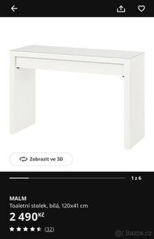 Toaletní stolek IKEA MALM