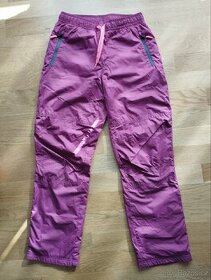 Dívčí vyteplené šusťákové kalhoty Lewro 152/158 - 1