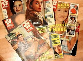 Časopis Květy 1974 -1991 + Praktická žena - 1