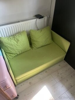 Zelený mini gauč (rozkládací)