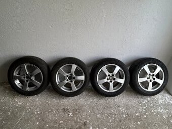 Alu kola R15 5x100 VW,Škoda + letní pneu 195/55/15