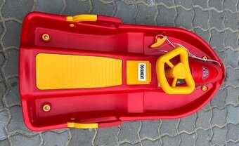 Plastový bob červený - Plastkon Snow Boat - 1
