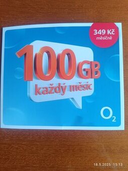 Datamanie 100 GB s kreditem 300 Kč
