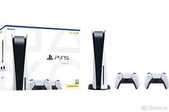 PlayStation 5 2xOvladač+Pulse 3D sluchátka +Hry
