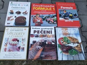 Knihy dezerty,cukroví,pečení,Formule1