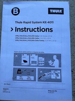 Nosice Thule Rapid system Kit 4011