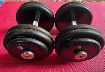 Profi činky 2x25kg