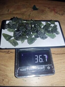 prodám sbírku vltavínů celkem 36,7g