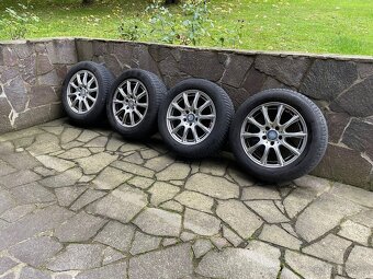 Alu kola Mercedes 5x112 r16 zimní pneu 205/60/16 - 1
