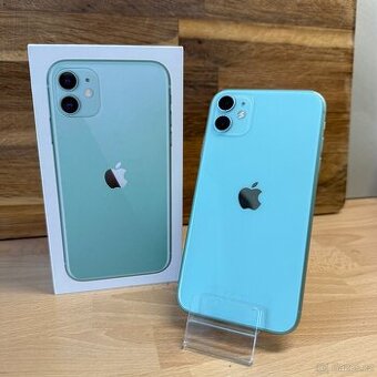 iPhone 11 128GB, zelený, 100% baterie (12 měsíců záruka)