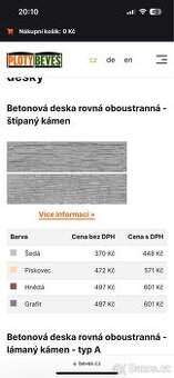 Prodám betonové sloupky a desky - 1