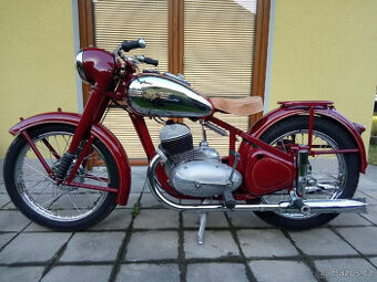 Jawa Pérák 350 (1953) s doklady