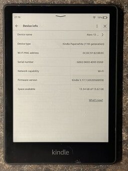 Čtečka Amazon Kindle Paperwhite 11. gen 16GB 2