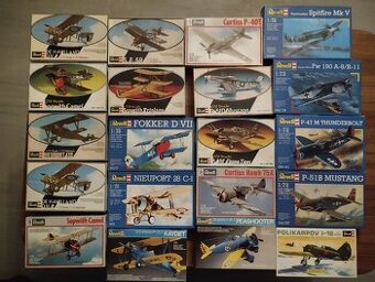 Modely letadel, REVELL, plastové stavebnice.