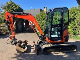 Prodám minibagr Kubota U27 s nulovým přesahem zádě