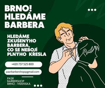 Zavedený barbershop hledá barbera / holiče