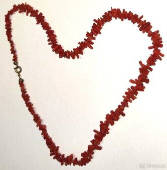 Náhrdelník - červený korál