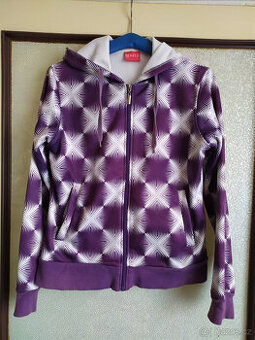 DÁMSKÁ/DÍVČÍ BAVLNĚNÁ PRUŽNÁ MIKINA S KAPUCÍ A KAPSAMI VEL - 1