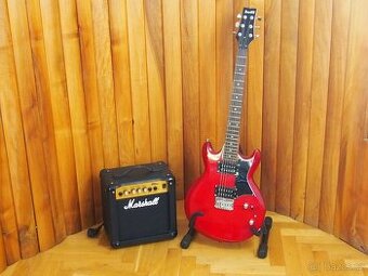 Set el. kytara Ibanez SG styl GAX 30 TR + Marshall MG 10 CD