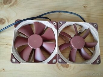Noctua NF-F12 PWM + Noctua NF-S12A FLX