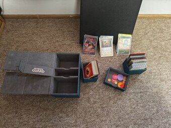 Set na hraní pokémon + karty + box + album