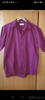 Vínová pánská košile AMJ