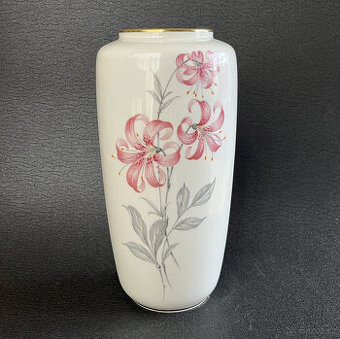Porcelánová Ivory váza Lilie 26 cm, Alka Kunst Kaiser