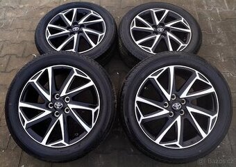 Alu kola originál Toyota Yaris 5x100 R16 KRÁSNÁ TOP SADA