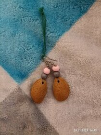 Náušnice dřevěné