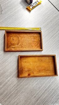 Servírovací tácy, dřevo - 27 x 15 cm - 1