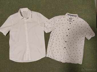 Bílá chlapecká košile  v. 152, zn. H&M