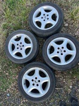 Alu kola AEZ 5x100, 4x, r15, letní pneu