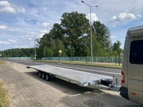 Půjčovna Dvojvlek Double vlek Dvojplato autopřepravník 9x2,1