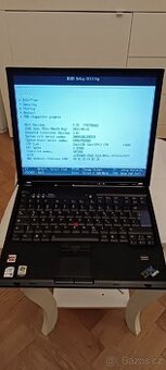 IBM T60p type 2008 celkem zachovalý, Intel Core 2, 1GB RAM - 1