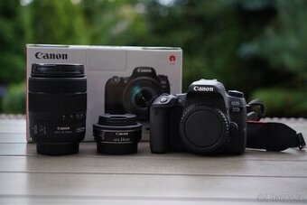 📸 Prodám Canon EOS 77D + 2 objektivy + brašna | TOP stav
