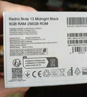Redmi note 13midnight black