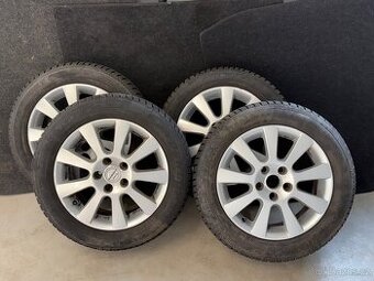 Alu kola 5x112 r16 vč. pneu 205/55/16 pro VW, Škoda