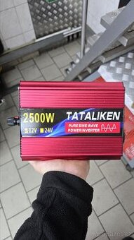 Měnič napětí 2500 W 12V na 230V Sinus
