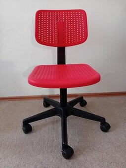 Dětská židle Alrik červená značka IKEA