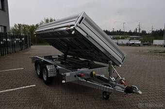 Třístranný sklápěcí přívěs do 3500 kg, 3,6 m