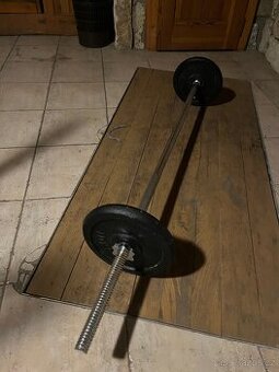 Jednoruční činky a osa, 20 kg závaží