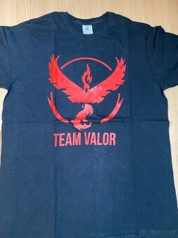 Tričko Team Valor Pokémon vel. L Super Stav Černé