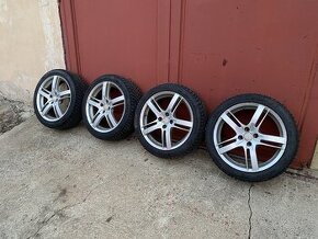 Celoroční pneu 215/45/17 a R17 kola 4x100 s TMPS