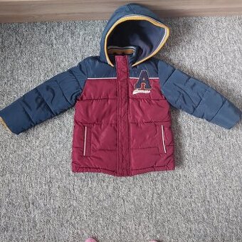 Teplá zimní bunda vel. 3/4 roky